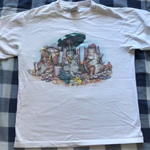 Vtg 1990s Crazy Cat Lady shirt